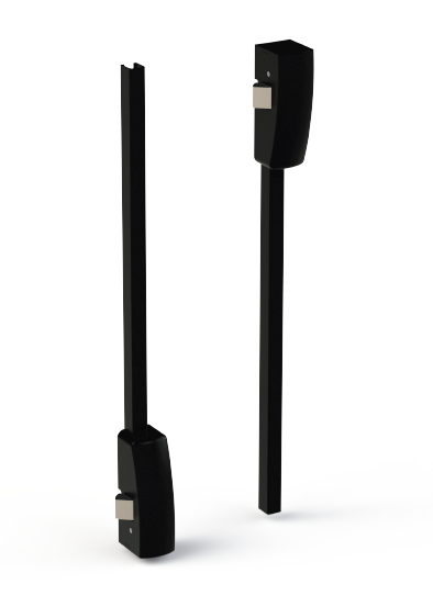 Horiz. Sluiting voor Unico 555/G6 Grijs (RAL 9006) Onder/Boven. H=2635 mm