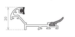 Profil dripstop Medium Thermotresh 1100 mm