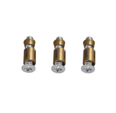 Messing Spreidnokken M6 1/2 binnen kruk (zak van 3 - lengte 27 mm)