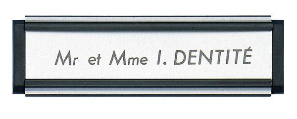 PAL IDENT PLAAT VERLENG BK-ZILVER 130 MM