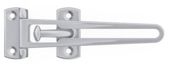 P4 ARRET PORTE MODERN CHROME MAT