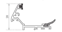 [8581003] Dripstop profiel High Thermotresh 1100 mm