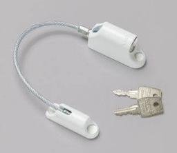 [7590500] Venster kierstandhouder STYLAIR met kabel en sleutel KA - Basic Cable White